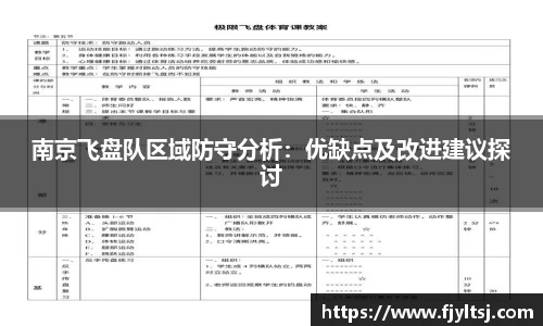 南京飞盘队区域防守分析：优缺点及改进建议探讨